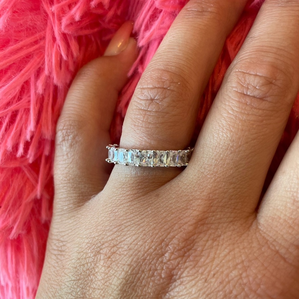 Cubic zirconia rings